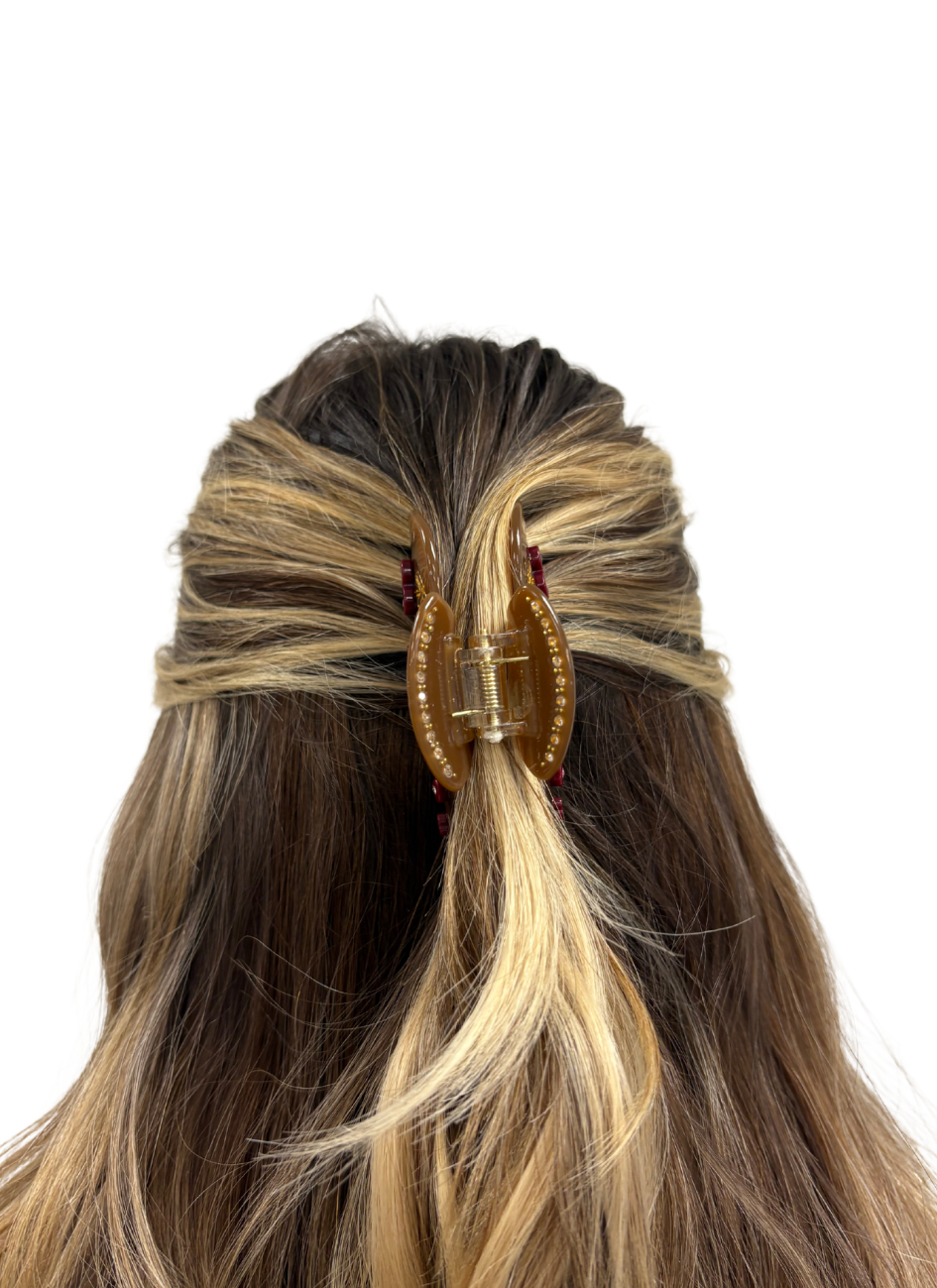 Lil Chocolate Cherry Claw Clip