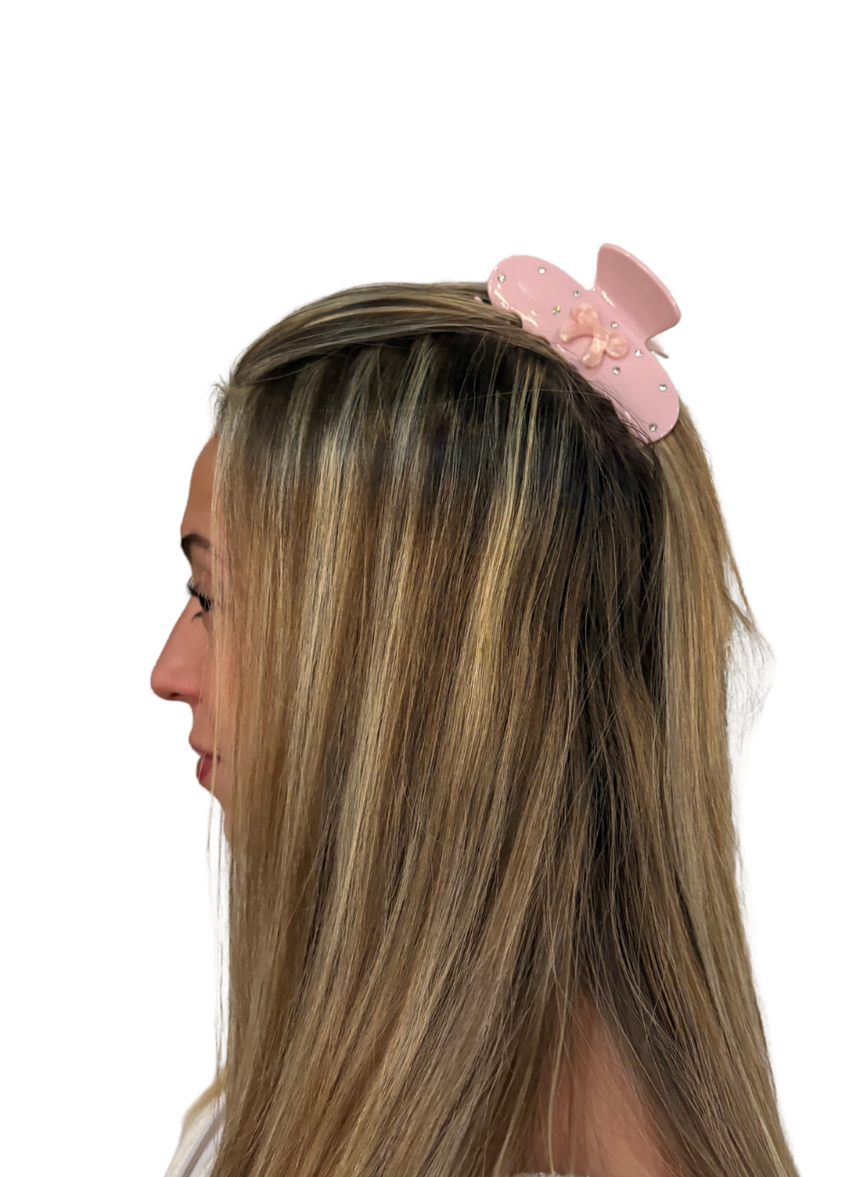 Blush Bow Clip