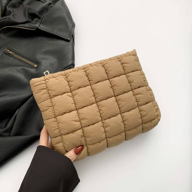 The London Quilted Puffer Pouch