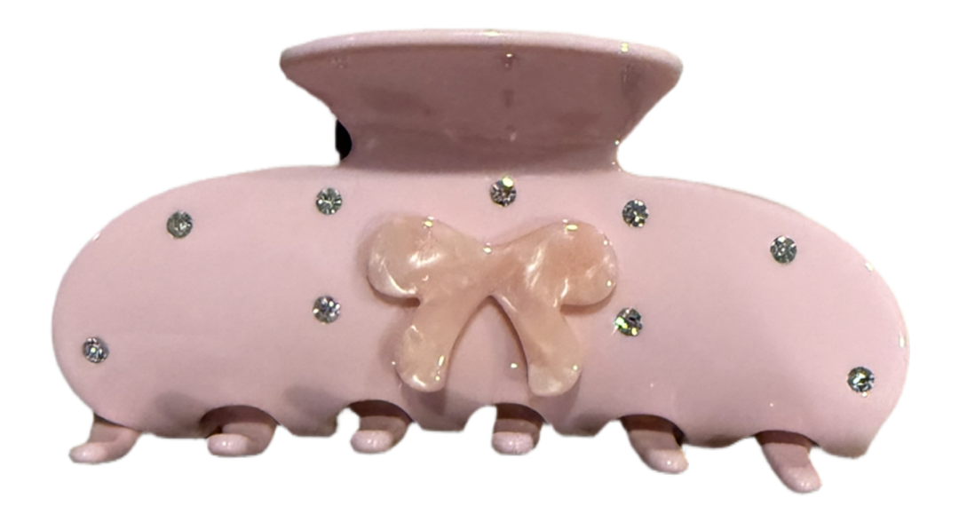 Blush Bow Clip