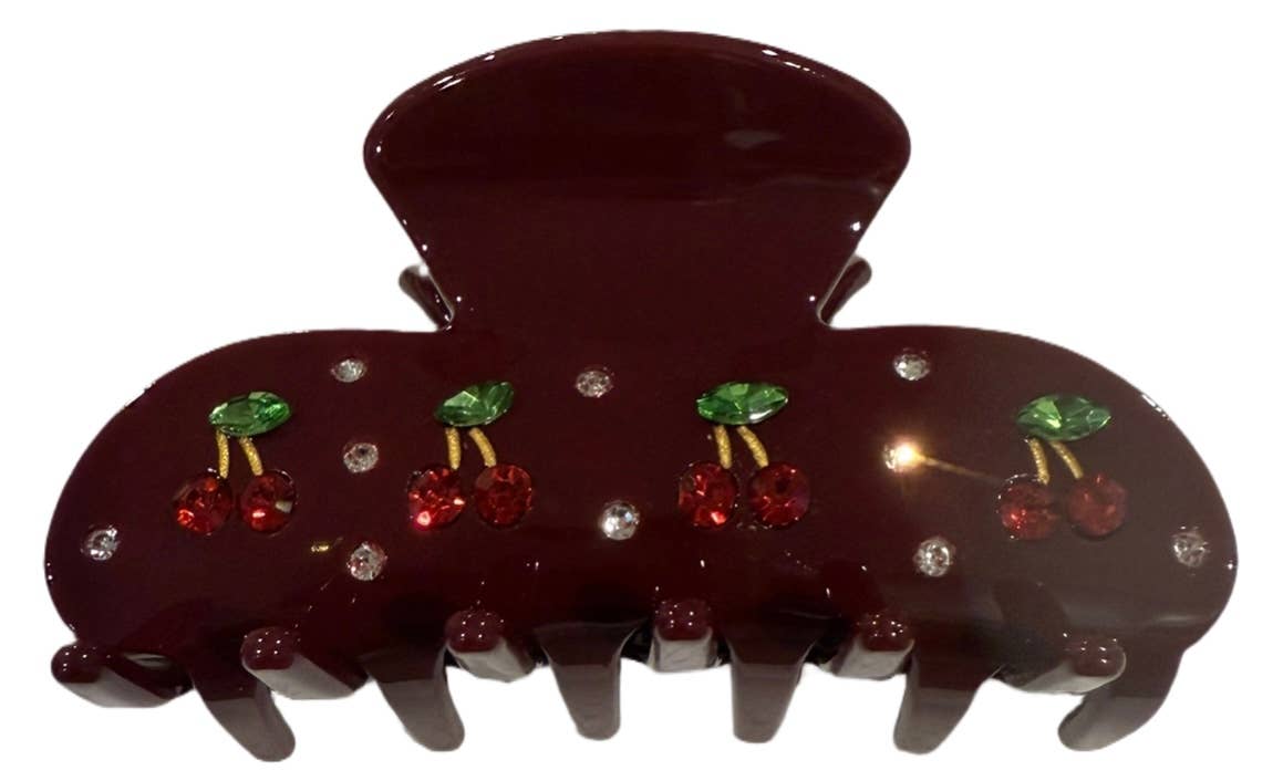 The Lil Cherry Merlot Claw Clip
