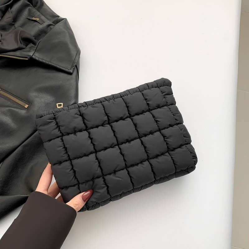 The London Quilted Puffer Pouch